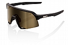 100% S3 Sunglasses Soft Tact Black/Soft Gold Lens