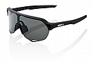 100% S2 Sunglasses Soft Tact Black - Smoke Lenses