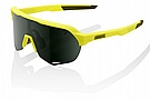 100% S2 Sunglasses Soft Tact Banana - Grey Green Lens