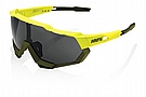 100% Speedtrap Sunglasses Soft Tact Banana - Black Mirror Lens