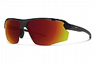Smith Resolve Sunglasses Matte Black - ChromaPop Red Mirror Lenses