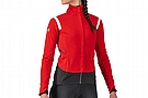 Castelli Womens Alpha RoS 2 Jacket (2022) Red/White-Silver Gray