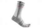 Castelli Mens Endurance 15 Sock White/Black-Red