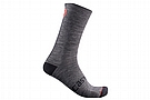Castelli Mens Racing Stripe 18 Sock Dark Gray