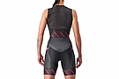 Castelli Womens Free Sanremo Tri Suit Sleeveless Black/Hibiscus
