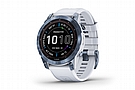Garmin Fenix 7 Sapphire Solar Titanium GPS Watch Mineral Blue Titanium/Whitestone Band