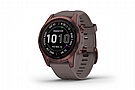 Garmin Fenix 7S Sapphire Solar GPS Watch Dark Bronze Titanium/Shale Gray Band