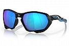 Oakley Plazma Sunglasses Matte Black w/PRIZM Sapphire Polarized 