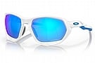 Oakley Plazma Sunglasses Matte White - PRIZM Sapphire