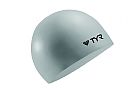 TYR Sport Silicone Swim Cap Silver