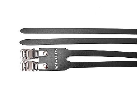 Soma Fabrications Double Leather Toe Strap Pair
