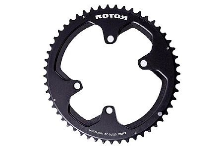 Rotor NoQ Round Chainrings - 110x4 Asymmetric BCD Outer 