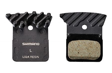 Shimano L02A Resin Disc Pads with Cooling Fins