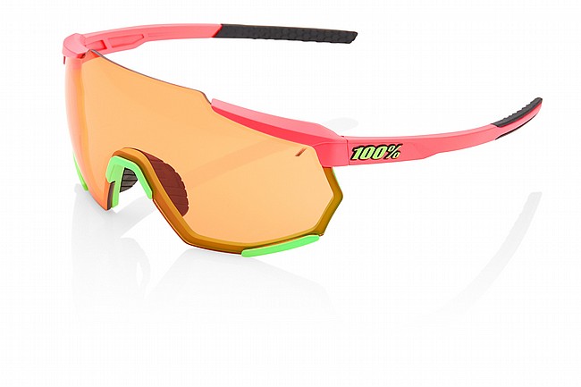 100% Racetrap Matte Washed Out Neon Pink/Persimmon Lens