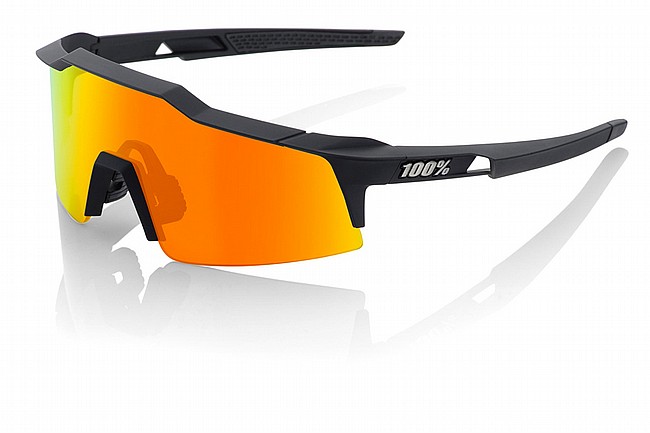 100% Speedcraft SL Sunglasses Soft Tact Black - HiPER Red Lens