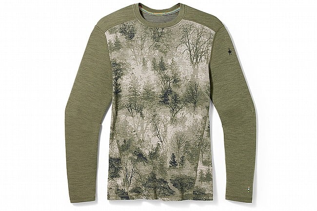 Smartwool Mens Merino 250 Baselayer Crew Winter Moss Forest