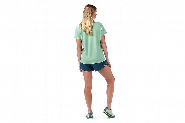 Smartwool Womens Active Mesh Short Sleeve Matcha Zen Heather