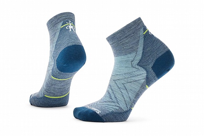 Smartwool Womens Cycle Zero Cushion Ankle Socks Pewter Blue