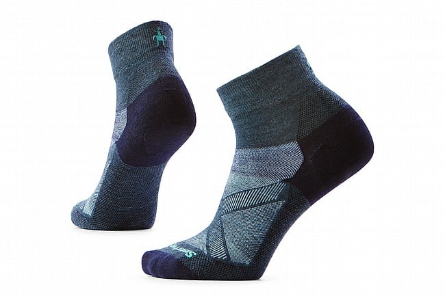 Smartwool Womens Cycle Zero Cushion Ankle Socks Twilight Blue