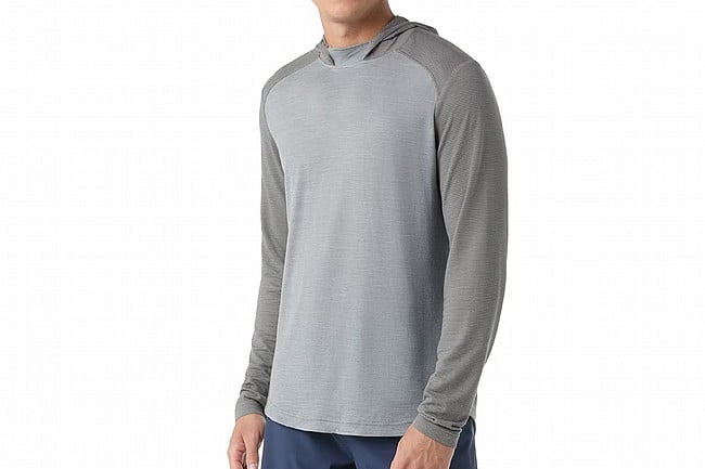 Smartwool Mens Active Mesh Hoodie Light Gray Heather