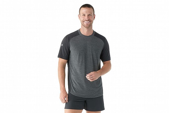 Smartwool Mens Active Mesh Short Sleeve Charcoal Heather