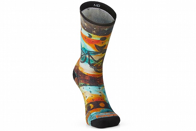 Smartwool Womens Cycle Zero Cushion Celestial Print Sock Multi Color