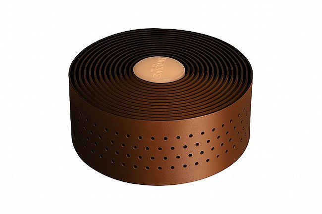 Brooks Perforated Leather Handlebar Tape 2mm Antique Brown