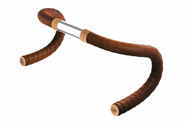 Brooks Perforated Leather Handlebar Tape 2mm Antique Brown