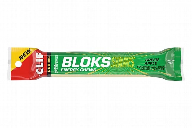 Clif Shot Bloks Energy Chews (Box of 18) Sours Green Apple