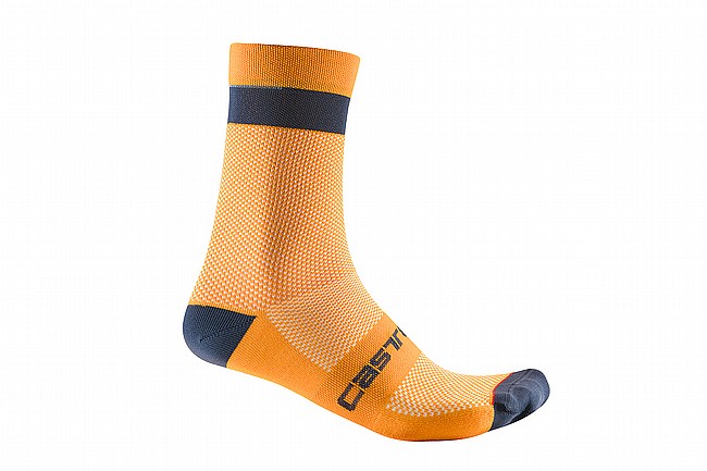 Castelli Alpha 18 Sock Vivid Orange/Dark Grey