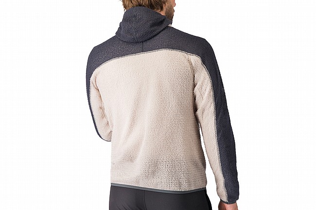 Castelli Mens Alpha Fleece Hoodie Silver Grey/Dark Grey