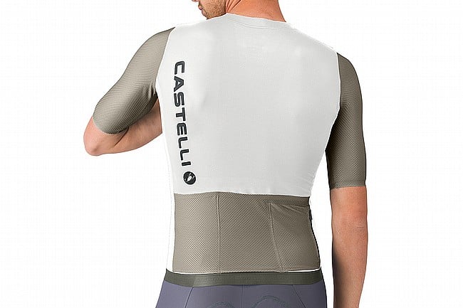 Castelli Mens Corretto Jersey Ivory/Clay-Black