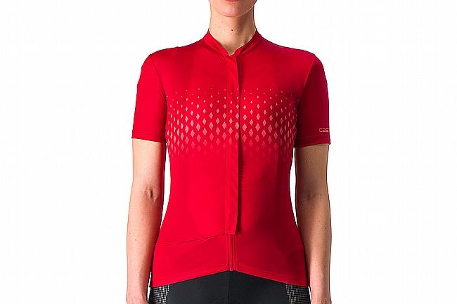 Castelli Womens Unlimited Sentiero 3 Jersey Rich Red/Mineral Red
