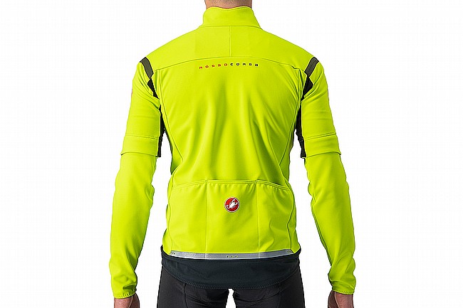 Castelli Mens Perfetto RoS 2 Convertible Jacket Electric Lime/Dark Gray