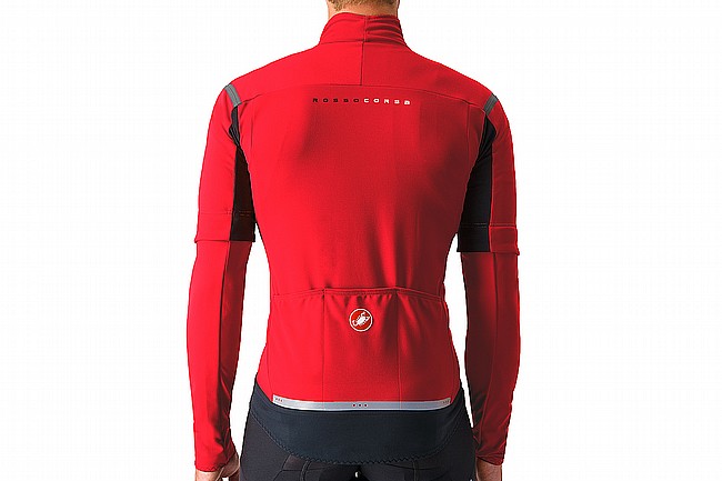 Castelli Mens Perfetto RoS 2 Convertible Jacket Rich Red/Black Reflex