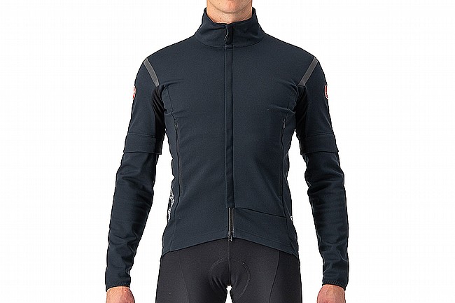 Castelli Mens Perfetto RoS 2 Convertible Jacket Light Black/Black Reflex