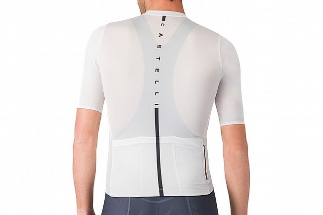 Castelli Mens Drittone Logo Jersey White/Black