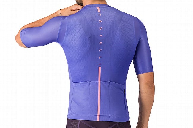 Castelli Mens Drittone Logo Jersey Ultraviolet/Rosa Giro