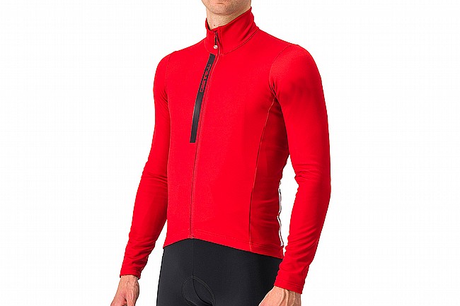 Castelli Mens Entrata Thermal Jersey Rich Red/Black