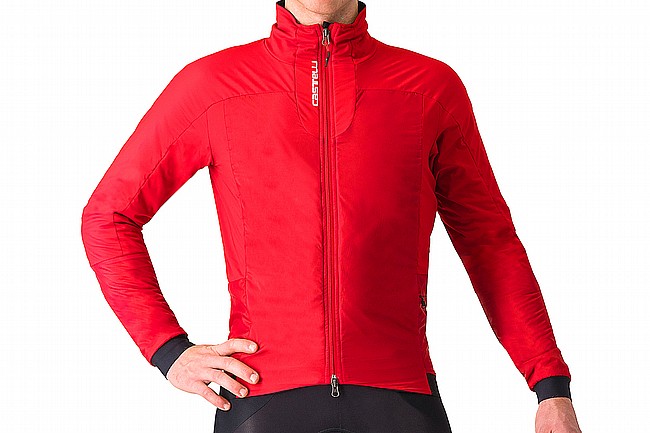 Castelli Mens Fly Thermal Jacket Rich Red