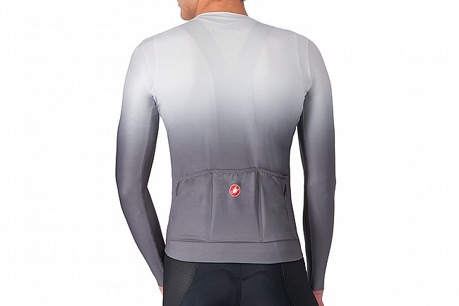 Castelli Mens UPF Long Sleeve Jersey Silver Grey