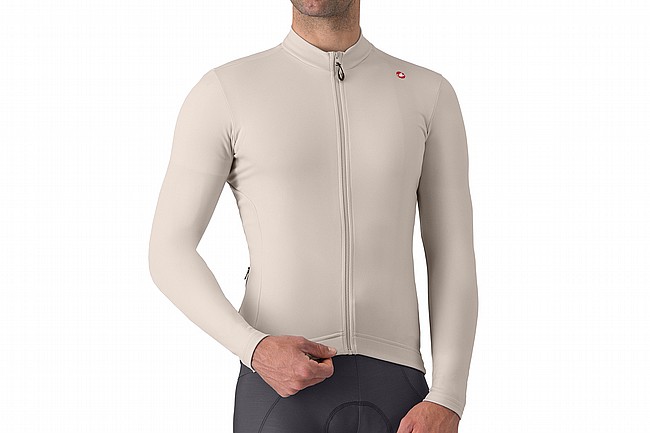 Castelli Mens Espresso Thermal Jersey Clay/Dark Grey