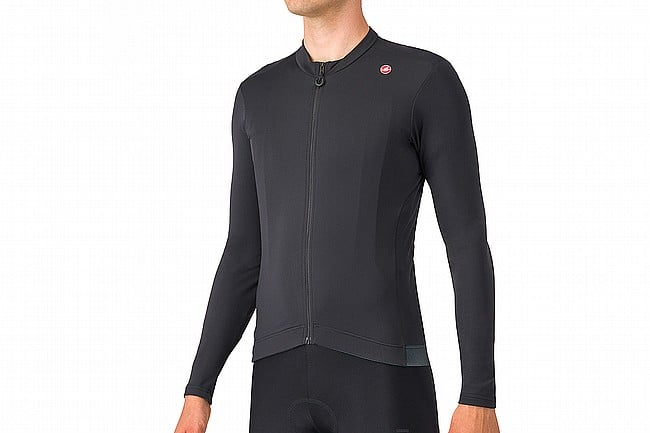 Castelli Mens Espresso Thermal Jersey Light Black