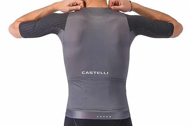 Castelli Mens Aero Race 8S Jersey Smokey Grey