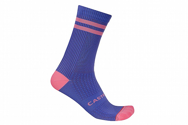 Castelli Originale 18 Sock Ultraviolet/Rosa Giro