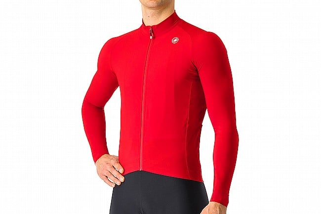 Castelli Mens Aero Race LS Jersey Rich Red