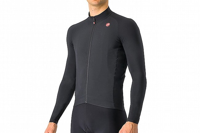 Castelli Mens Aero Race LS Jersey Light Black