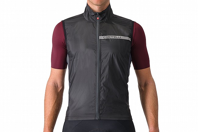 Castelli Mens Squadra Stretch Vest Light Black/Dark Grey