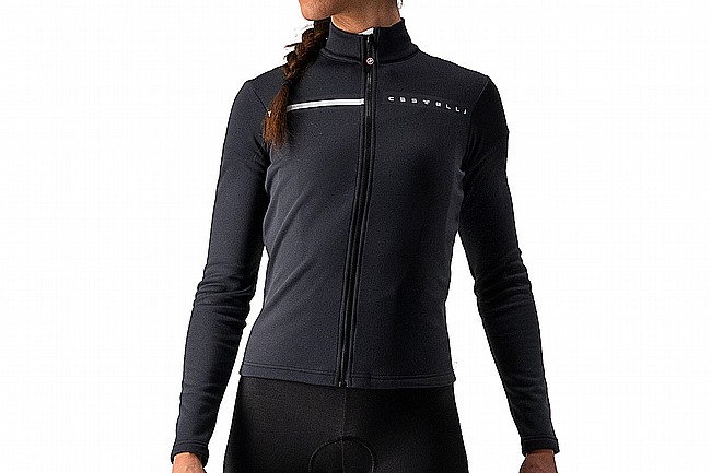 Castelli Womens Sinergia 2 Jersey FZ Light Black/White