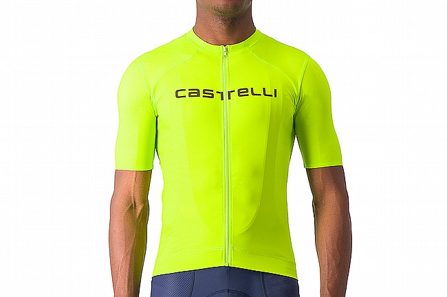 Castelli Mens Prologo Lite Jersey Electric Lime/Deep Geen